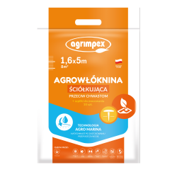 AGROWŁÓKNINA HOBBY ŚCIÓŁKUJĄCA AGRO-MARINA CZARNA PAKIET 1.6X5 50G+10 SZPILEK