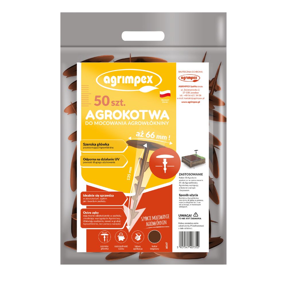AGROKOTWA BRĄZOWA 50 SZT