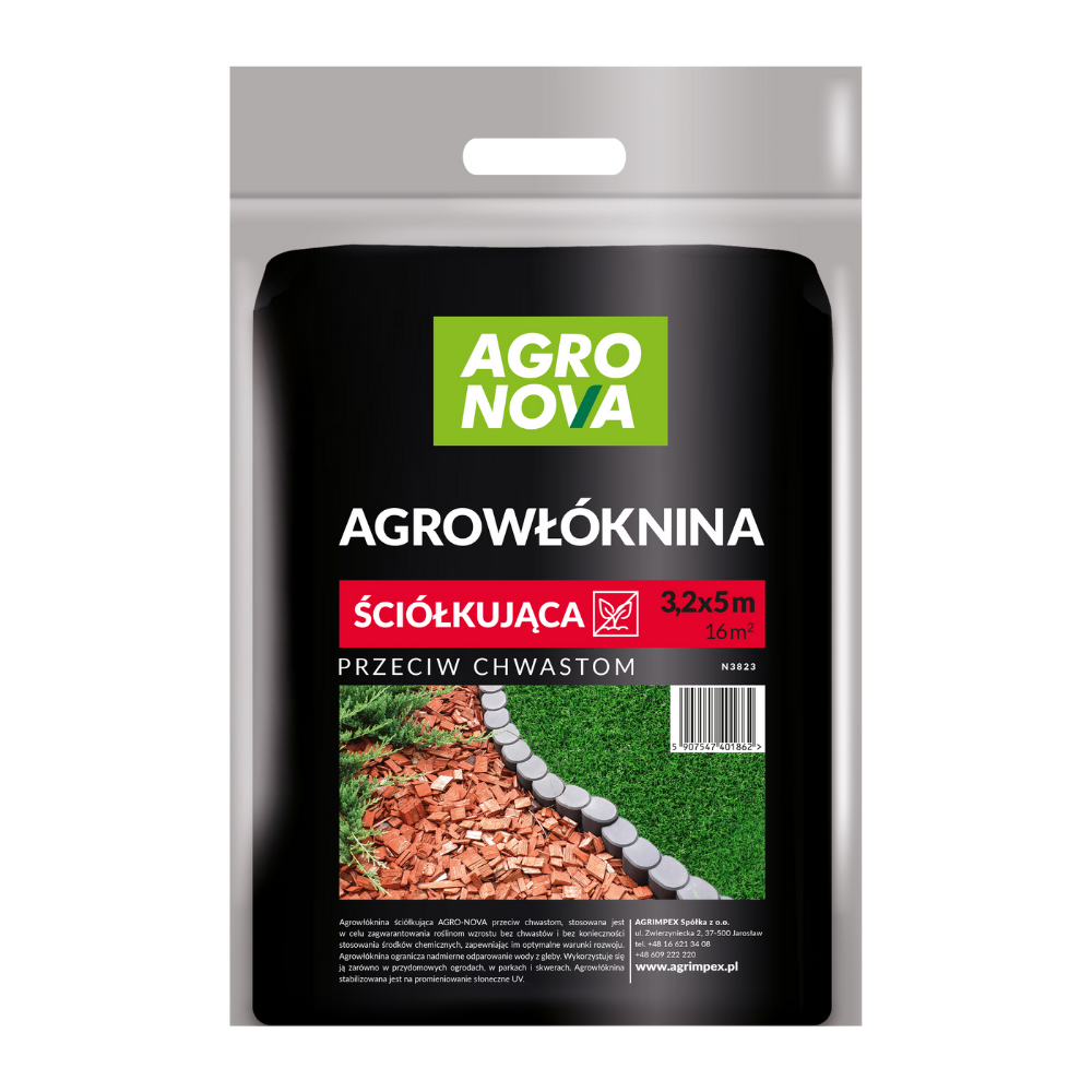AGROWŁÓKNINA HOBBY ŚCIÓŁKUJĄCA AGRO NOVA CZARNA PAKIET 3.2X5