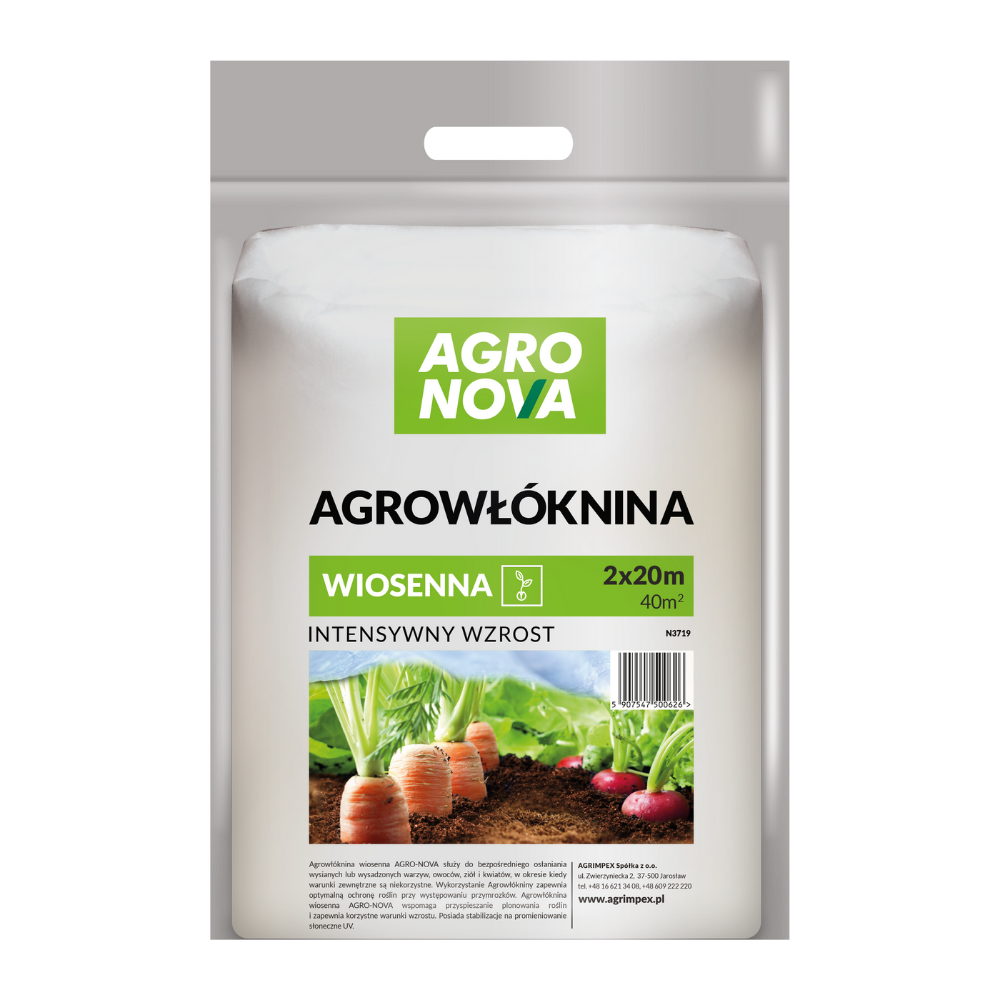 AGROWŁÓKNINA HOBBY OSŁANIAJĄCA WIOSENNA AGRO NOVA BIAŁA PAKIET 2X20