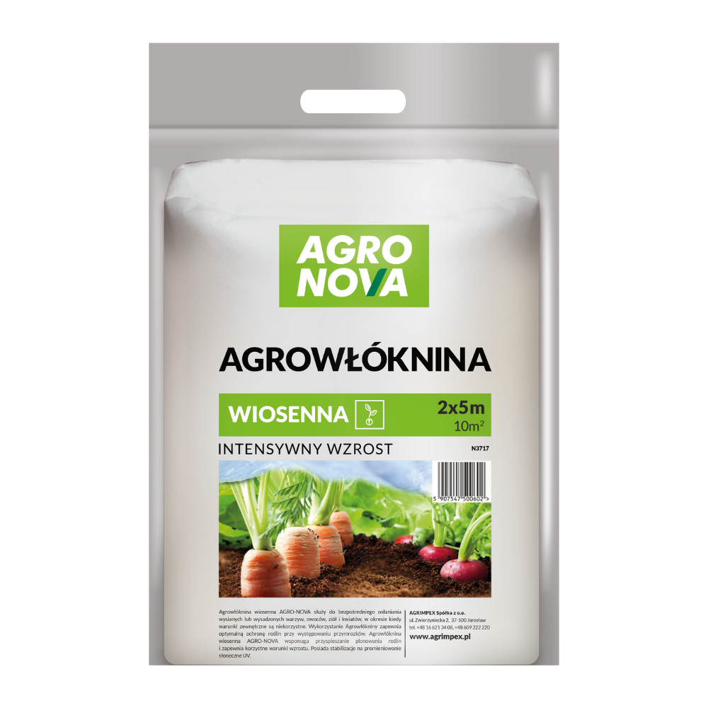 AGROWŁÓKNINA HOBBY OSŁANIAJĄCA WIOSENNA AGRO NOVA BIAŁA PAKIET 2X5