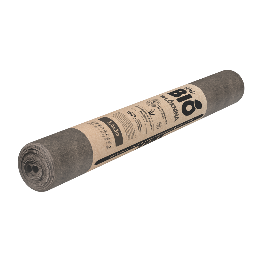 BIOWŁÓKNINA DO EKOLOGICZNEGO ZWALCZANIA CHWASTÓW BRĄZOWA NANO-ROLKA 1.6X3 130G