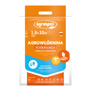 AGROWŁÓKNINA HOBBY ŚCIÓŁKUJĄCA AGRO-MARINA CZARNA PAKIET 1.6X10 50G+18 SZPILEK