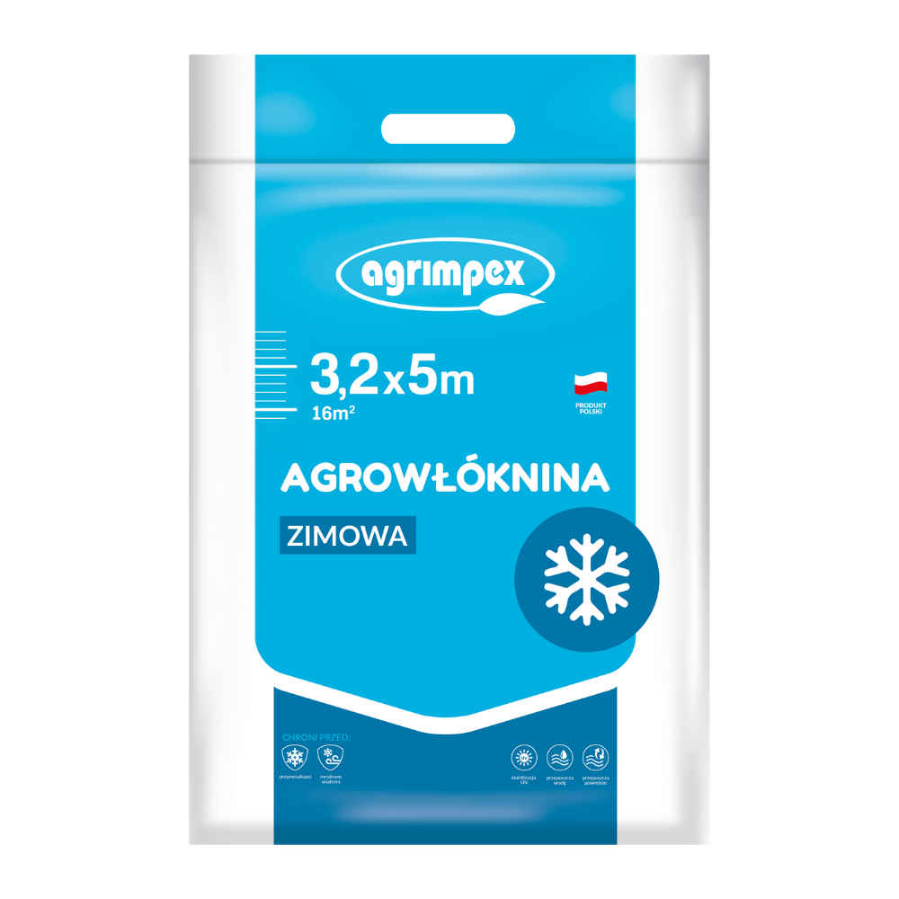 AGROWŁÓKNINA HOBBY OSŁANIAJĄCA ZIMOWA AGRIMPEX BIAŁA PAKIET 3.2X5-50G
